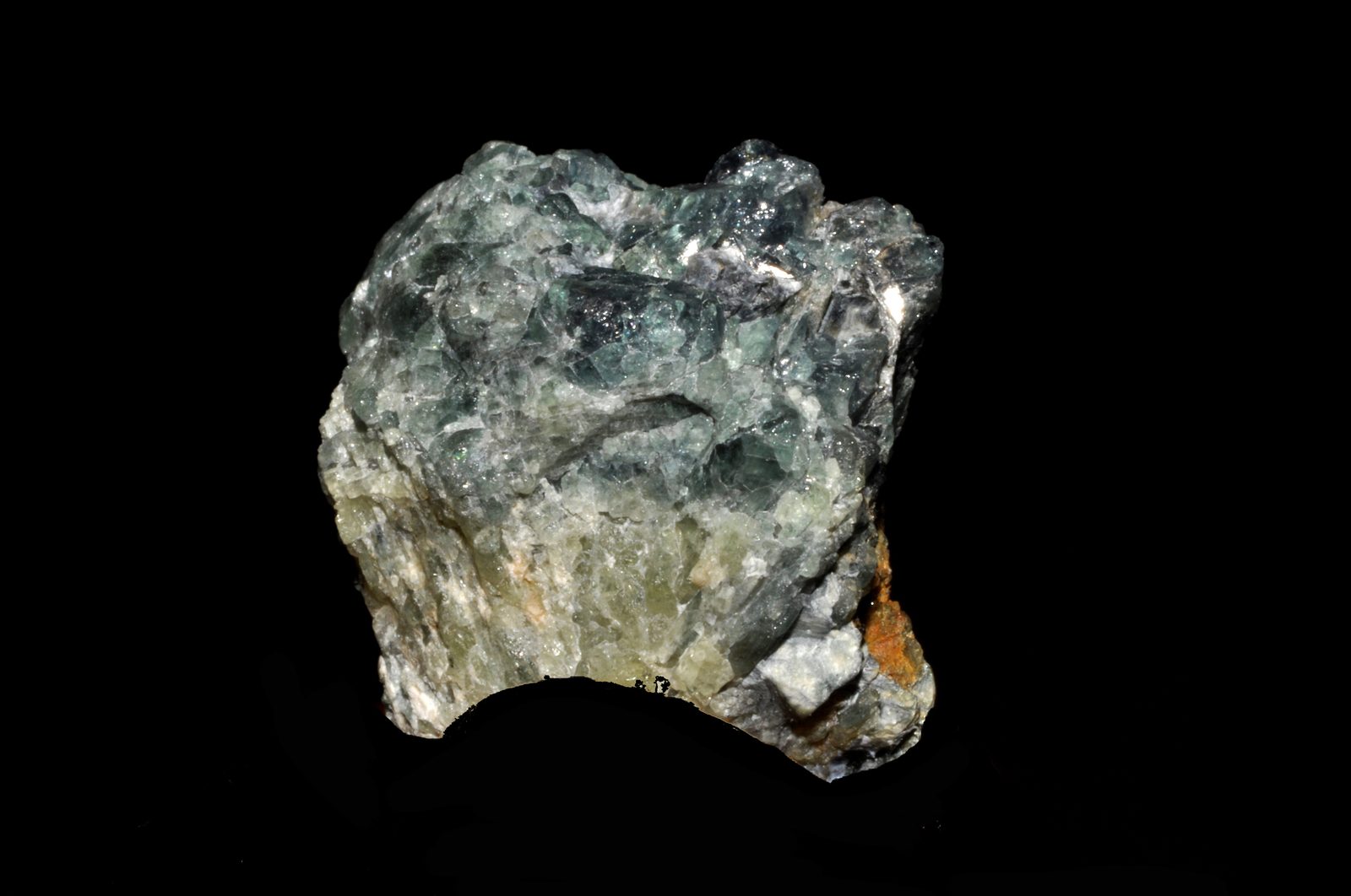 A rough, uncut alexandrite crystal specimen from Zimbabwe