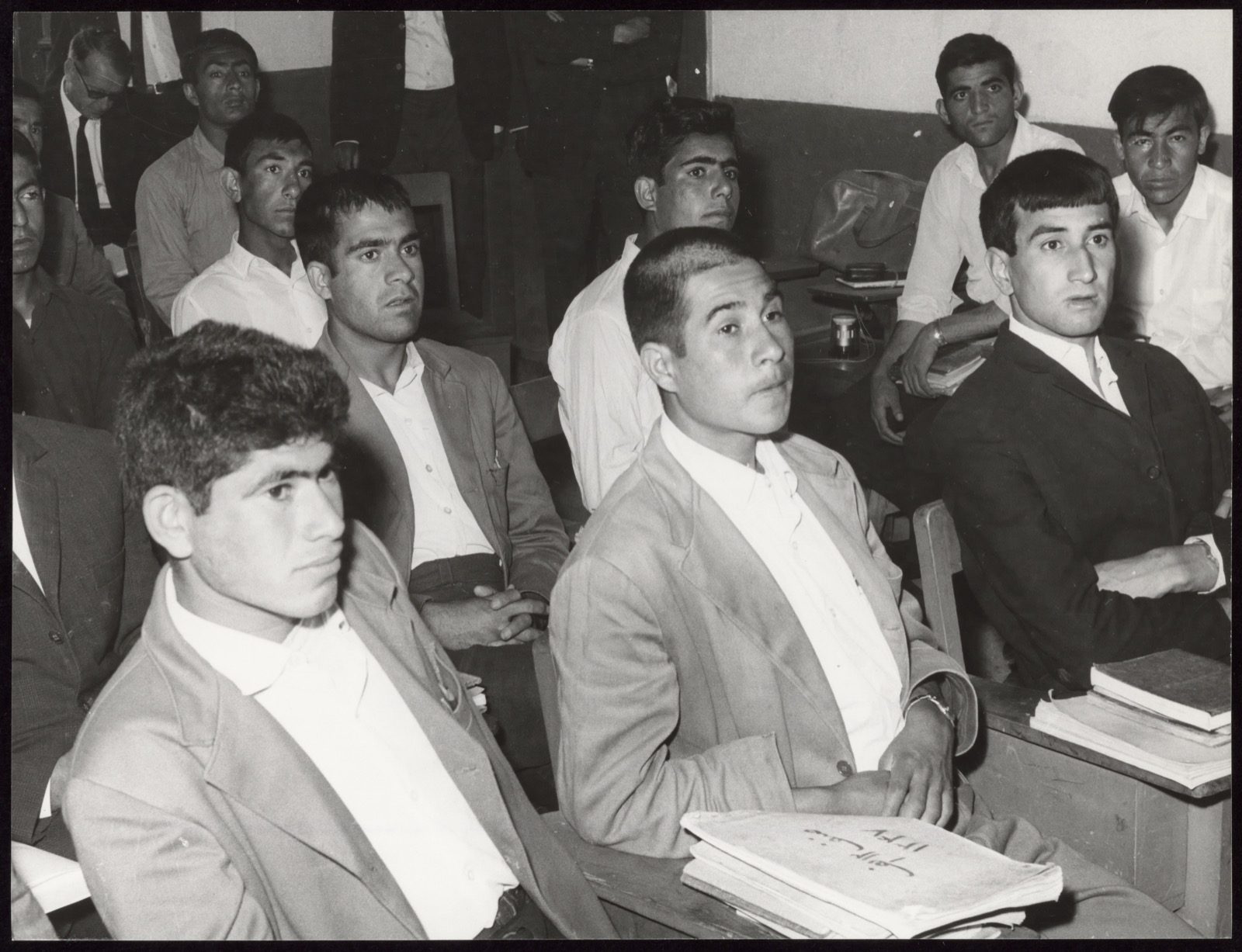 Trainee teachers at the Academy for Teacher Educators in Kabul-Jalalabad, Afghanistan, 1968, a UNESCO- and UNICEF-supported program to train primary-school teacher trainers